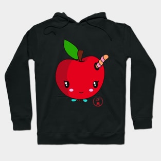 Cute little apple in kawaii style Hoodie